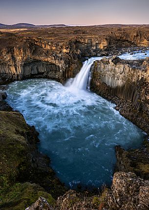 Aldeyjarfoss waterfall, part of the Skjálfandafljót river, north Iceland, Europe
